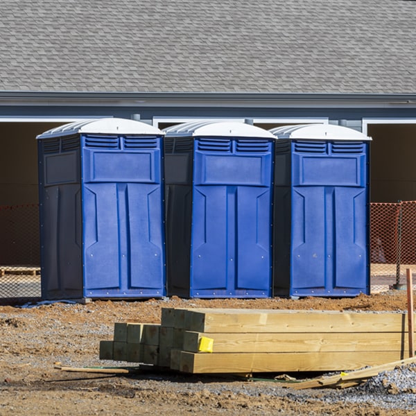 are there any restrictions on what items can be disposed of in the portable restrooms in Randallstown